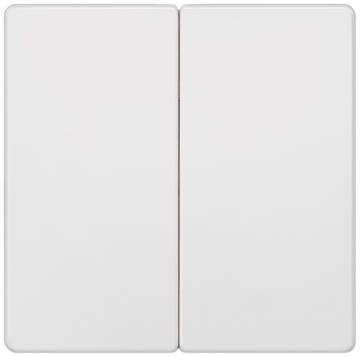 DELTA isystem rocker double neutral for twocircuit switch titanium white