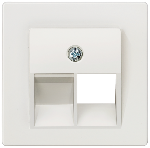 DELTA isystem cover plate for UAE connection socket Cat3 single titanium 