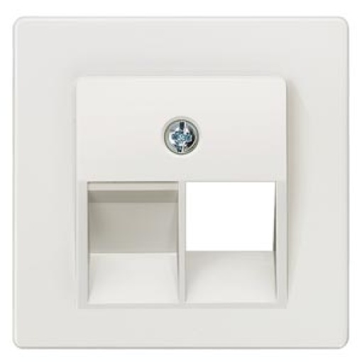 DELTA isystem cover plate for UAE connection socket Cat3 single titanium 