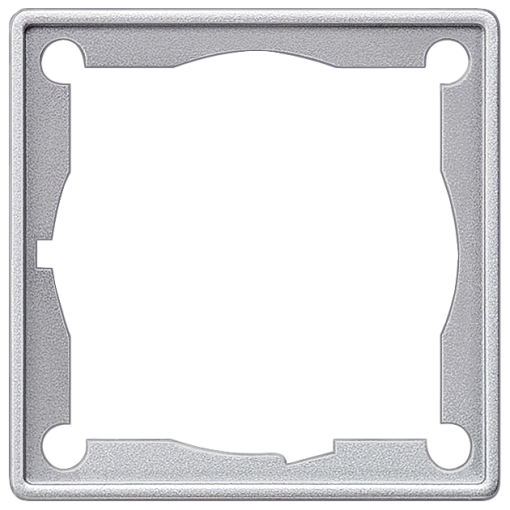 DELTA isystem intermediate frame for 51x51mm devices aluminum metallic