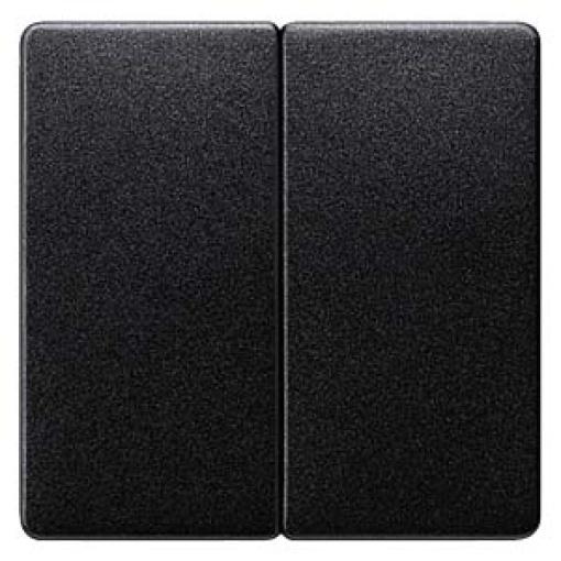 DELTA isystem rocker double neutral for twocircuit switch carbon metallic