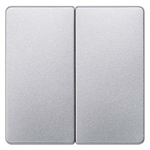 DELTA isystem rocker double neutral for twocircuit switch aluminum metallic