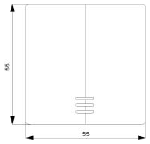 DELTA isystem rocker double with window for twocircuit switch aluminum met