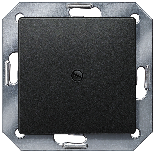 DELTA isystem blanking cover plate carbon metallic