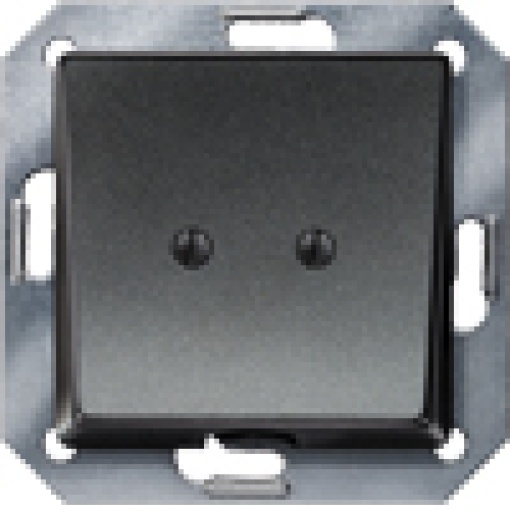 DELTA isystem outlet plate carbon metallic