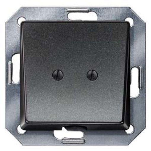 DELTA isystem outlet plate carbon metallic