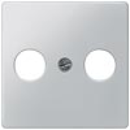 DELTA isystem cover plate for TVRFSAT 2hole aluminum metallic