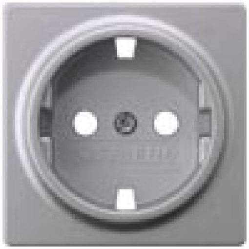 DELTA vita aluminummetallic cover plate 55 x 55 mm for SCHUKO socket outlets