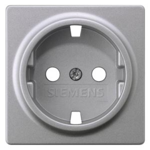 DELTA vita aluminummetallic cover plate 55 x 55 mm for SCHUKO socket outlets