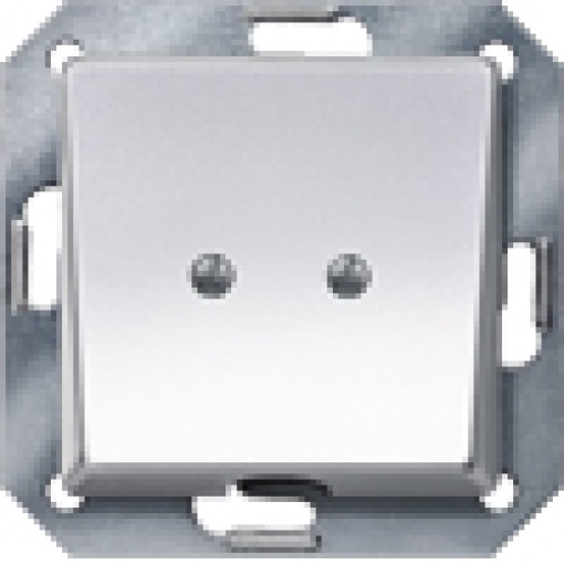 DELTA isystem outlet plate aluminum metallic