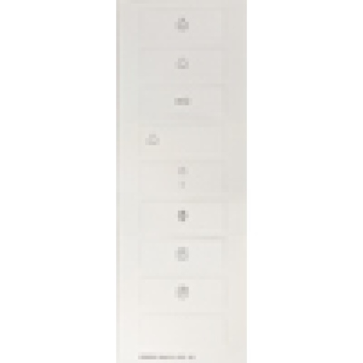DELTA isystem sheet of pictographs for single rocker with labeling field