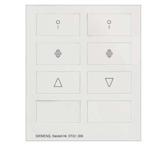 DELTA style sheet of pictographs for double rocker