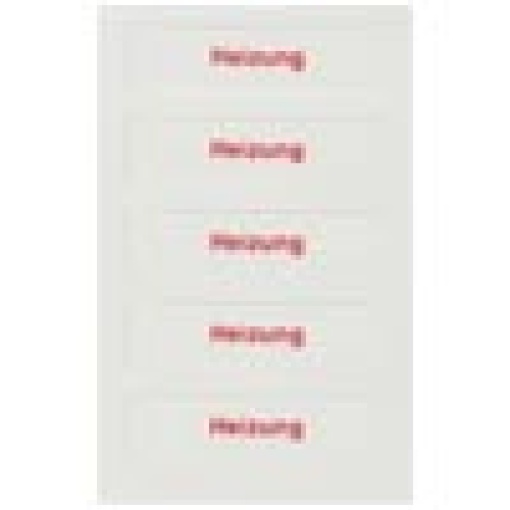 DELTA style sheet of pictographs for rocker with labeling field Heating Emer