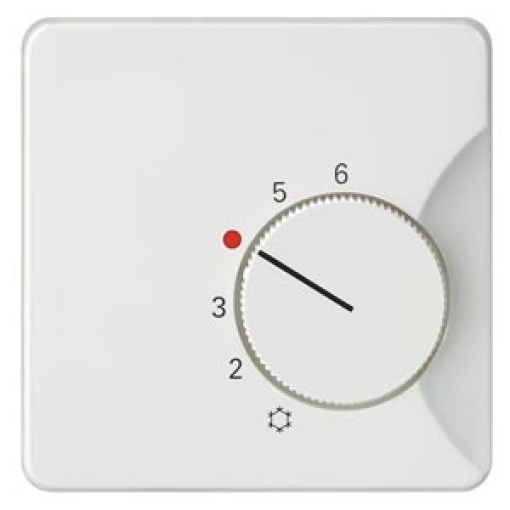 DELTA profil cover plate room temperature controller NCCO titanium white