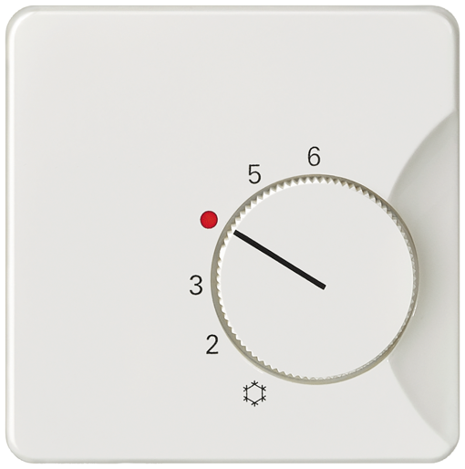 DELTA style cover plate room temperature controller NCCO titanium white