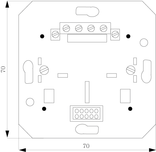 Shutter control insert SYS FM 1 motor 1000 VA 230V 50Hz with extension input