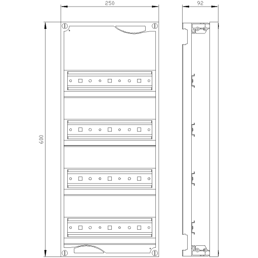 ALPHA 160400 DIN quickassembly kit for modular installation devices