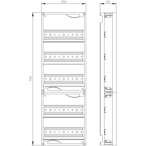 ALPHA 160400 DIN quickassembly kit for modular installation devices