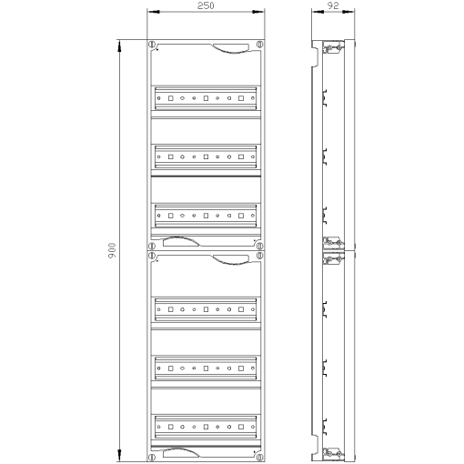 ALPHA 160400 DIN quickassembly kit for modular installation devices