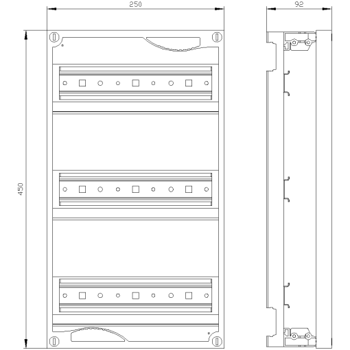 ALPHA 160 DIN quickassembly kit for modular installation devices
