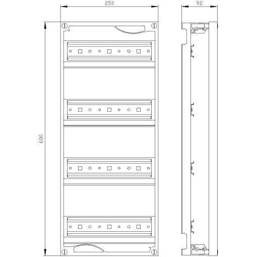 ALPHA 160400 DIN quickassembly kit for modular installation devices