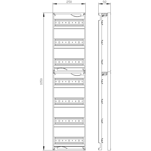 ALPHA 160400 DIN quickassembly kit for modular installation devices