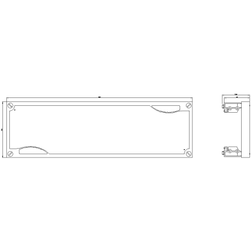 ALPHA 160 DIN assembly kit for terminal blocks with terminal strip horizont