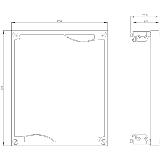 ALPHA 160 DIN assembly kit for terminal blocks with terminal strip horizont