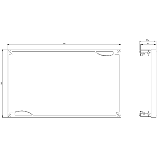 ALPHA 160 DIN assembly kit for terminal blocks with terminal strip horizont