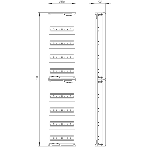 ALPHA 400 DIN quickassembly kit for modular installation devices