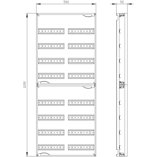 ALPHA 400 DIN quickassembly kit for modular installation devices