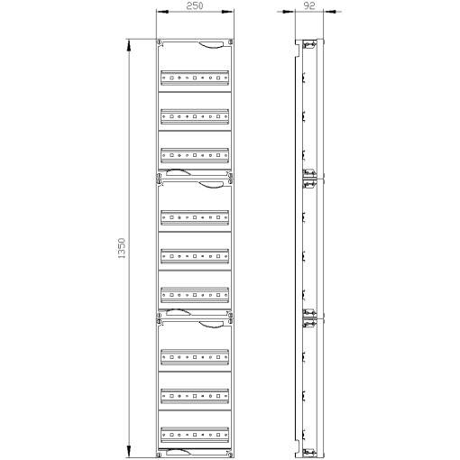 ALPHA 400 DIN quickassembly kit for modular installation devices