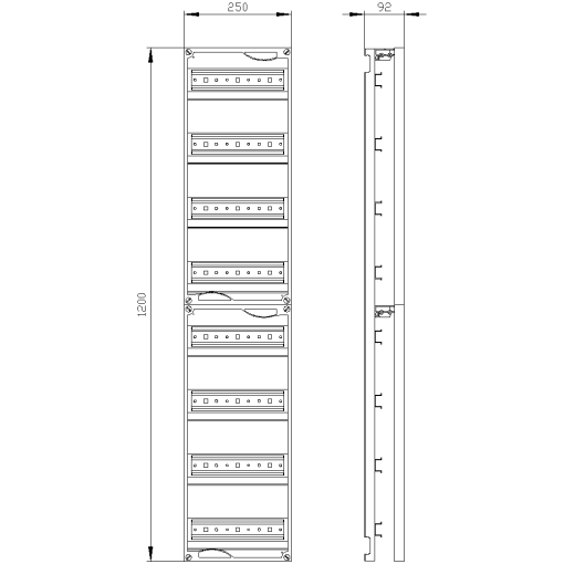 ALPHA 400 DIN quickassembly kit for modular installation devices