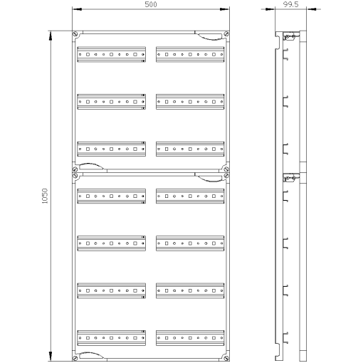 ALPHA 400 DIN quickassembly kit for modular installation devices