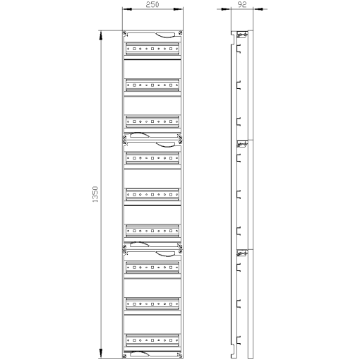 ALPHA 400 DIN quickassembly kit for modular installation devices