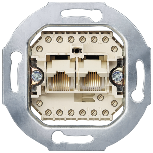 DELTA UAE connection socket unshielded 2x 8pole RJ1112 and RJ45 Cat 388