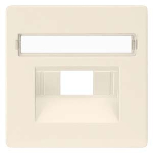 DELTA isystem cover plate for UAE connection socket with labeling field ele