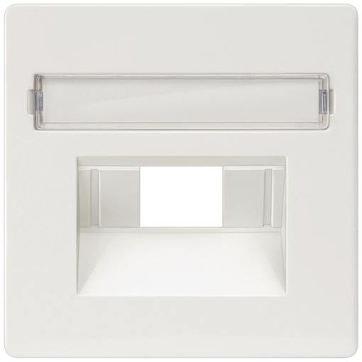 DELTA isystem cover plate for UAE connection socket with labeling field tit