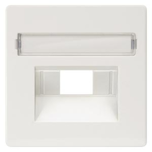 DELTA isystem cover plate for UAE connection socket with labeling field tit