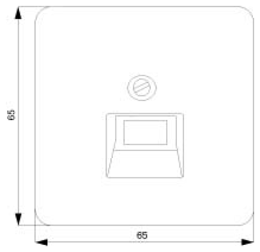DELTA profil cover plate for UAE connection socket for single and double si