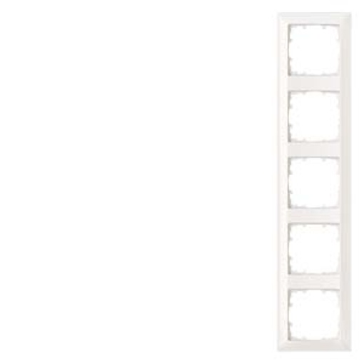 DELTA line titanium white frame quintuple