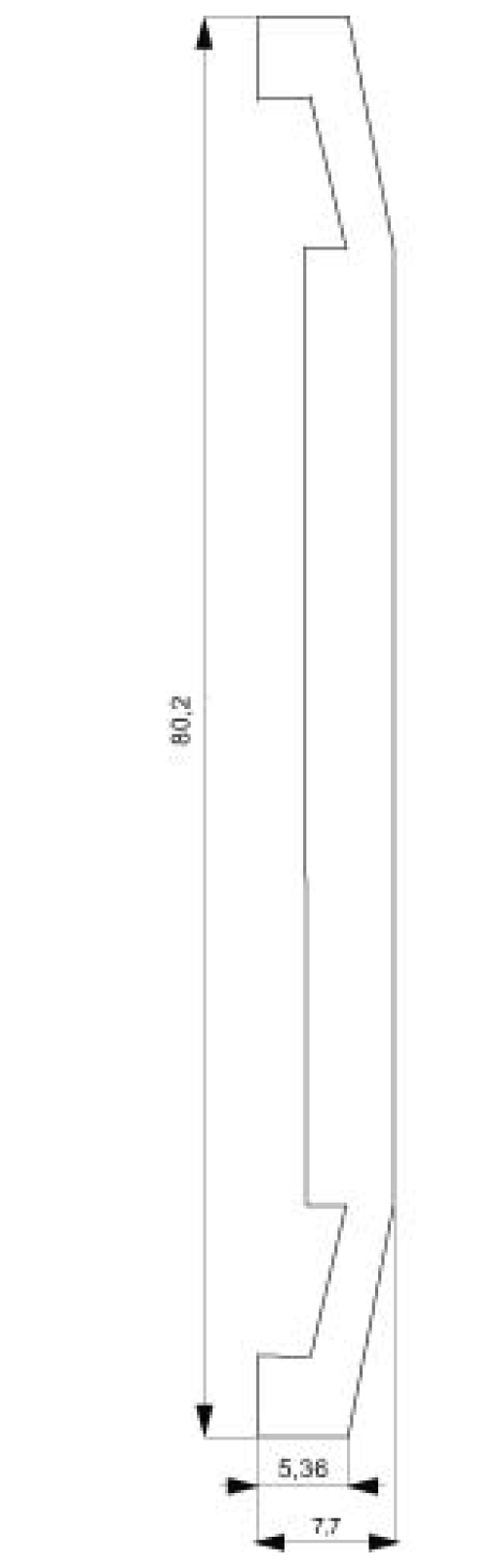 DELTA line aluminum metallic frame single
