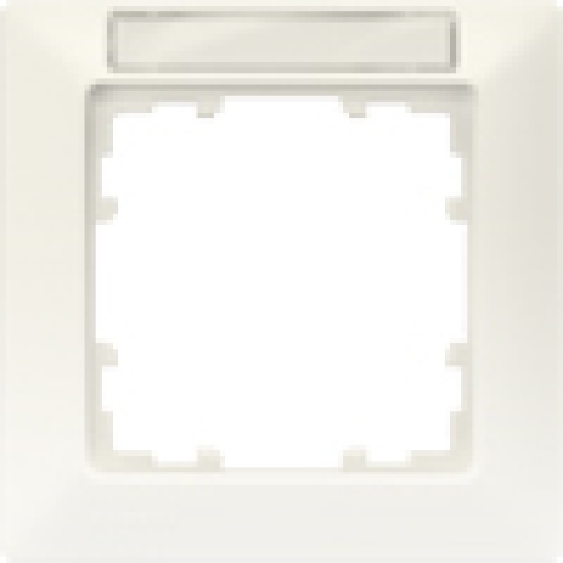 DELTA line titanium white frame single with labeling field