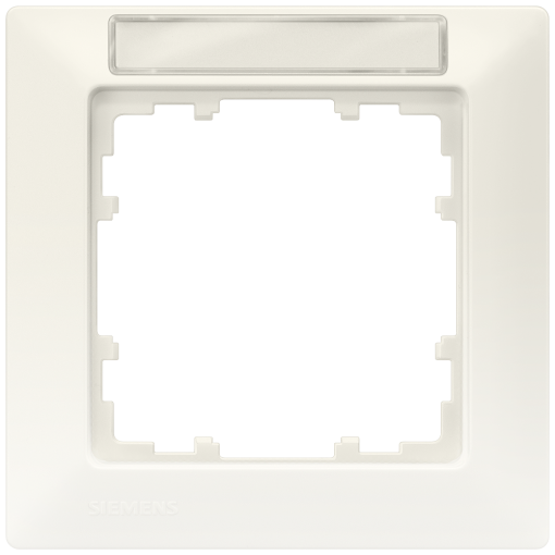 DELTA line titanium white frame single with labeling field