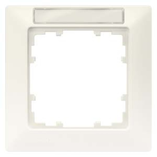 DELTA line titanium white frame single with labeling field