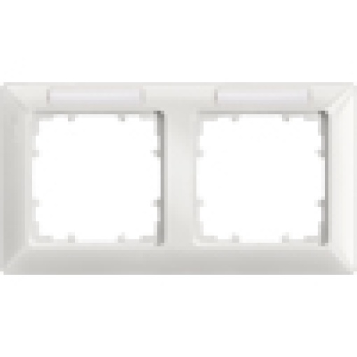 DELTA line titanium white frame double with labeling field horizontal