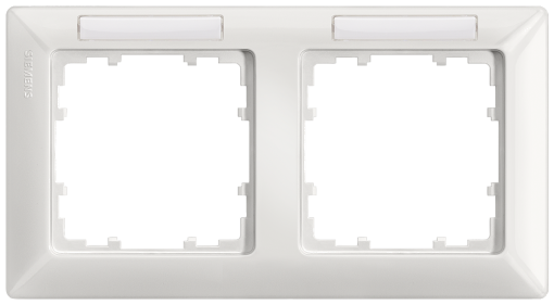 DELTA line titanium white frame double with labeling field horizontal