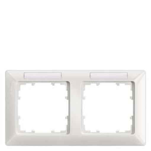 DELTA line titanium white frame double with labeling field horizontal