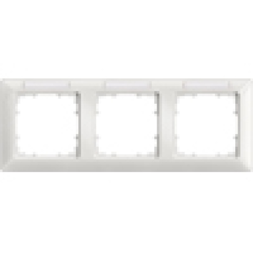 DELTA line titanium white frame triple with labeling field horizontal
