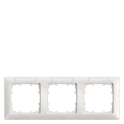 DELTA line titanium white frame triple with labeling field horizontal